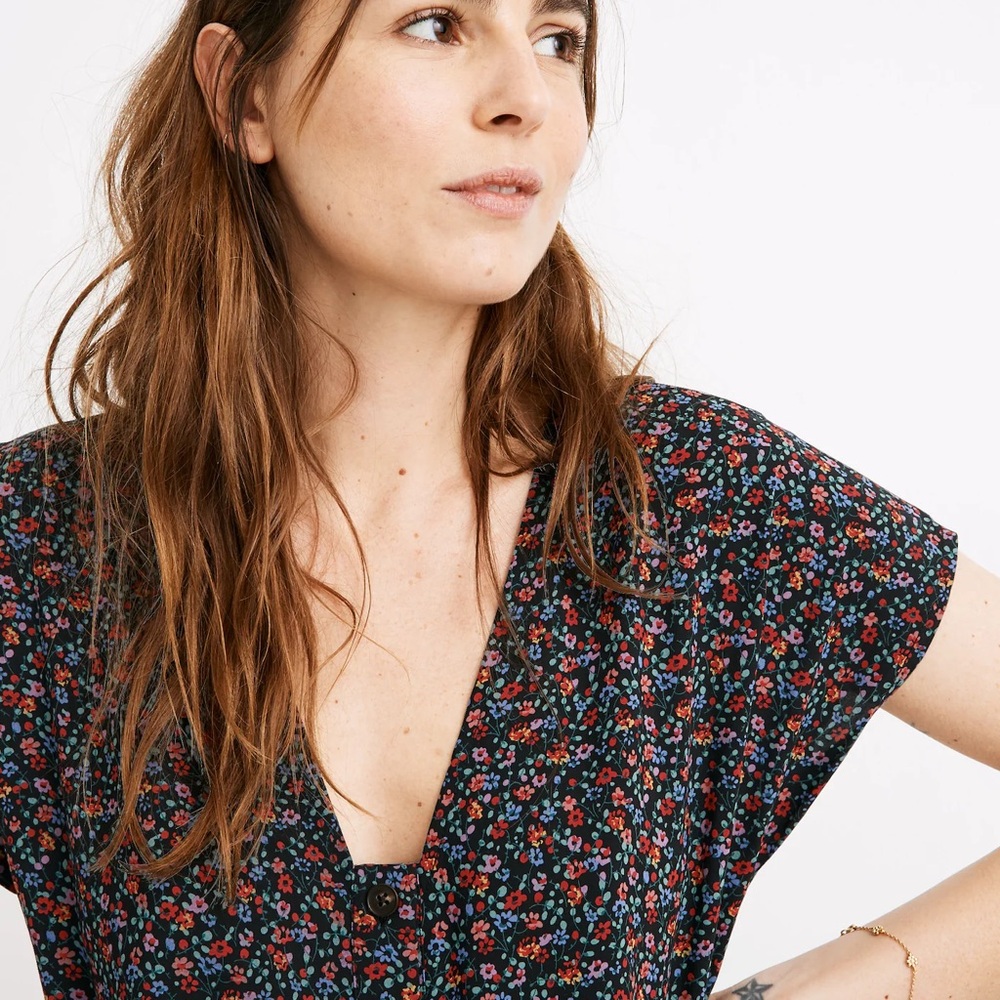 Madewell | Easy Midi Dress in Fieldwalk Floral